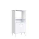 Ver imagem 1 de Armário Balcão Torre-quente 60x123,5cm 2 Portas Branco Bcfor0021