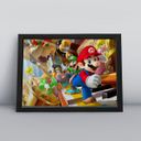 Ver imagem 1 de Quadro Festa Decoração Moldura 30x40cm Mario Game Switch