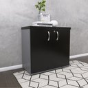 Ver imagem 2 de Armário para Escritório Baixo 2 Portas com Chave