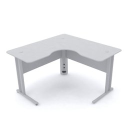 MESA EM L P/ ESCRITÓRIO 140X140 PANDIN MAXXI - CINZA ETP1414 - 1