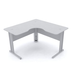 MESA EM L P/ ESCRITÓRIO 140X140 PANDIN MAXXI - CINZA ETP1414