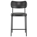 Ver imagem 3 de Banqueta Baixa Bar Cozinha Sala de Jantar Preto Melina L02 Couríssimo Preto - Lyam Decor