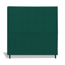 Ver imagem 1 de Cabeceira Estofada Box Casal King Size Encosto para Cama Maveric 195x126 Cm Azul Tiffany