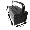 Ver imagem 2 de Caixa Ferramentas Metalica Sanfonada 50cm - 3 Gavetas - Wm
