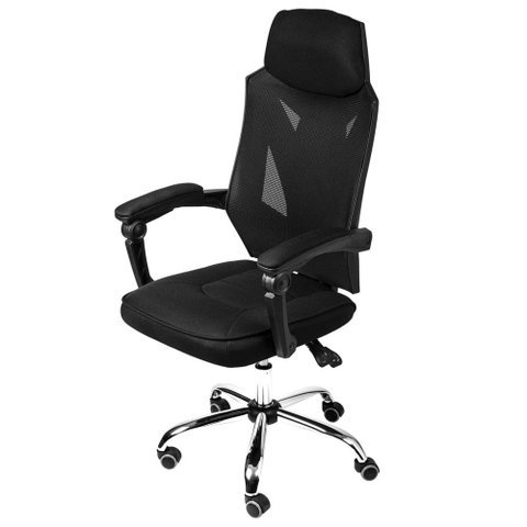 Cadeira Office Gamer Alpha cor Preta com Base Syncron Presidente - 69618