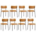 Ver imagem 1 de Kit com 8 Cadeira Mila Laminado Wisky - Fdecor