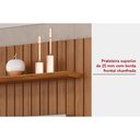 Ver imagem 4 de Rack Bancada C/ Painel P/ Tv até 70 Polegadas Lexus Ripado Prateleira e Nichos179x183cm Cedro/bali