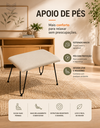 Ver imagem 7 de Easy Cozy Poltrona de Balanço com Apoio para Os Pés – Conforto e Relaxamento Bege