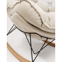Ver mais imagens de Easy Cozy Poltrona de Balanço com Apoio para Os Pés – Conforto e Relaxamento Bege