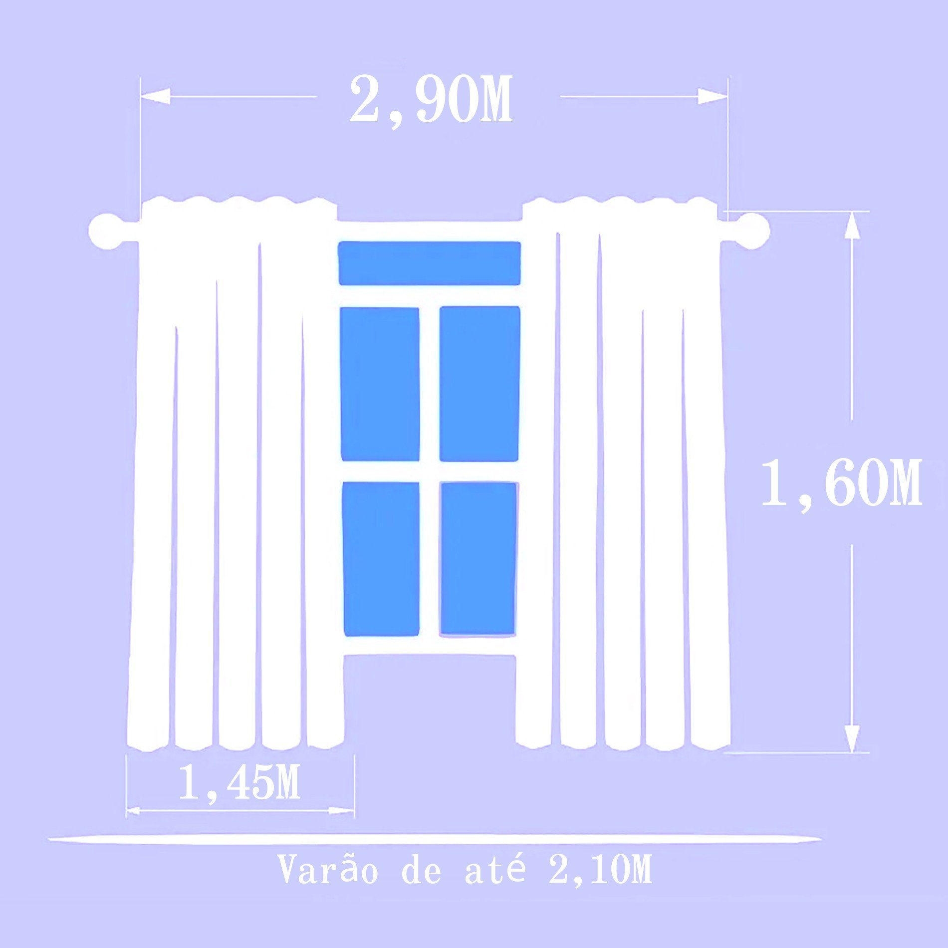 Cortina Space 2,90 m x 1,60 Único - 4