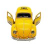 Super Carrinho Fusquinha Taxi Amarelo Miniatura Fusca 12 Cm Decoração Coleção - 1