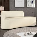 Ver imagem 1 de Sofá 3 Lugares para Sala 180cm Orgânico Wendi Linho Bege I01 - Mpozenato