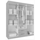 Ver imagem 2 de Guarda-Roupa Casal 6 Portas e 2 Gavetas Fortaleza