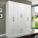 Ver imagem 1 de Guarda-Roupa Casal 6 Portas e 2 Gavetas Fortaleza