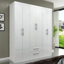 Ver imagem 1 de Guarda-Roupa Casal 6 Portas e 2 Gavetas Fortaleza