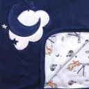 Ver imagem 2 de Manta de Suedine Bebê Lunar Azul Marinho - Hug
