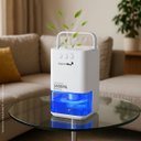 Ver imagem 6 de Desumidificador Antimofo Secar Ar Elétrico 1400ml Led Lâmpada Ambiente 7 Cores Branco Importway