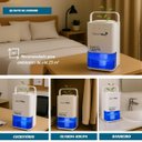Ver imagem 5 de Desumidificador Antimofo Secar Ar Elétrico 1400ml Led Lâmpada Ambiente 7 Cores Branco Importway