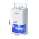 Ver imagem 2 de Desumidificador Antimofo Secar Ar Elétrico 1400ml Led Lâmpada Ambiente 7 Cores Branco Importway