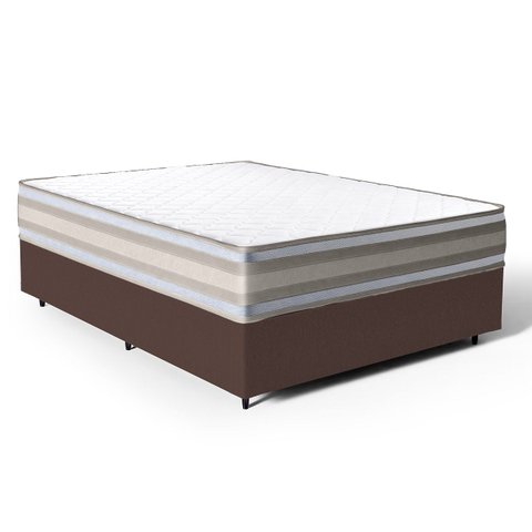 Cama Box com Colchão de Espuma D33 Double Face Territory Hellen Casal 138cm