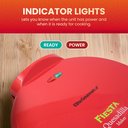 Ver imagem 4 de Elite Gourmet Eqd-118 Quesadilla Maker Elétrica 28cm Vermelha