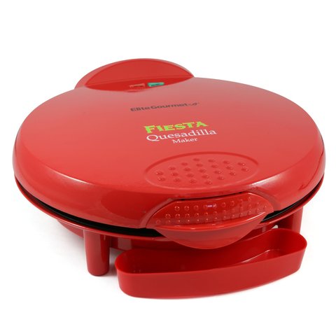 Elite Gourmet Eqd-118 Quesadilla Maker Elétrica 28cm Vermelha