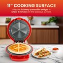 Ver imagem 2 de Elite Gourmet Eqd-118 Quesadilla Maker Elétrica 28cm Vermelha