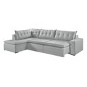 Ver imagem 4 de Sofá Retrátil 6 Lugares 296cm com Chaise a Esquerda de 91cm Presidente