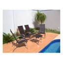 Ver imagem 5 de Jogo de 4 Cadeiras e Mesa em Alumínio para Piscina, Varanda