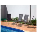 Ver mais imagens de Jogo de 4 Cadeiras e Mesa em Alumínio para Piscina, Varanda