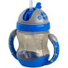 Copo Alça Infantil Com Canudo Silicone Bebê Transição 240ml Clingo - 2
