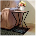 Ver imagem 2 de Mesa de Canto Lateral Alta Quadrada para Sala Austria - Preta Jade