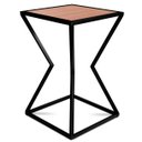 Ver imagem 6 de Mesa de Canto Lateral Alta Quadrada para Sala Austria - Preta Jade