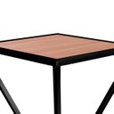 Ver imagem 5 de Mesa de Canto Lateral Alta Quadrada para Sala Austria - Preta Jade