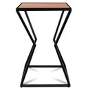 Ver imagem 4 de Mesa de Canto Lateral Alta Quadrada para Sala Austria - Preta Jade