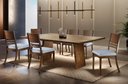 Ver imagem 2 de Sala de Jantar Moderna Tampo Laminado com 8 cadeiras 2,20x1,10 - Luxury - Requinte Salas
