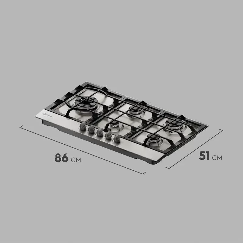 Cooktop À Gás Electrolux 5 Queimadores Inox (ke9dx) - Bivolt - 2