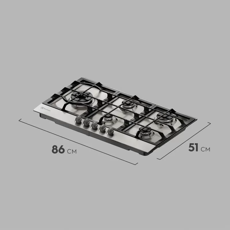 Cooktop à Gás Electrolux 5 Queimadores Inox (KE9DX) - Bivolt - 2