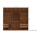 Ver imagem 3 de Guarda Roupa Casal 6 Portas e 4 Gavetas Imaginare New Jatoba/grafitte - Santos Andirá