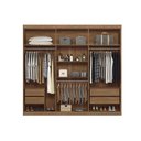 Ver imagem 2 de Guarda Roupa Casal 6 Portas e 4 Gavetas Imaginare New Jatoba/grafitte - Santos Andirá