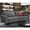 Sofá 3 Lugares Linem Look Cinza Moura 240cm Fabrispuma 200cm - 5