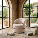 Ver imagem 1 de Poltrona Decorativa Moderna Arredondada Confortável Luxo Paris:Veludo Capuccino