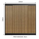 Ver imagem 4 de Guarda-roupa Casal Madesa Austin 4 Portas de Correr 3 Gavetas