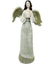 Ver imagem 1 de Estatueta Anjo Pombinha Branca Natal Enfeite em Resina 38cm