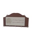 Ver imagem 2 de Porta Chaves a Cruz Sagrada Seja Minha Luz para Parede 5 Ganchos Decoração Moderna Madeira Mdf