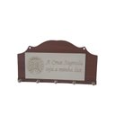 Ver imagem 2 de Porta Chaves a Cruz Sagrada Seja Minha Luz para Parede 5 Ganchos Decoração Moderna Madeira Mdf