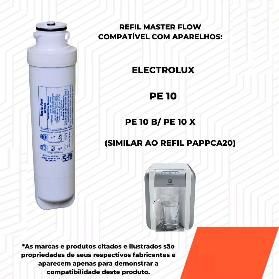 Refil Filtro Compativel com Pe10b Pe10x Pe10 Pappca20 - 3