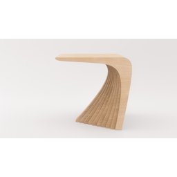 Mesa de Cabeceira Ripado Bellator Design ou Lateral de Sofá Ripado - 7