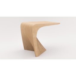 Mesa de Cabeceira Ripado Bellator Design ou Lateral de Sofá Ripado - 6