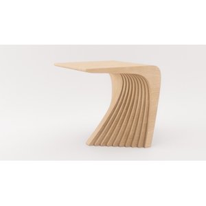 Mesa de Cabeceira Ripado Bellator Design ou Lateral de Sofá Ripado